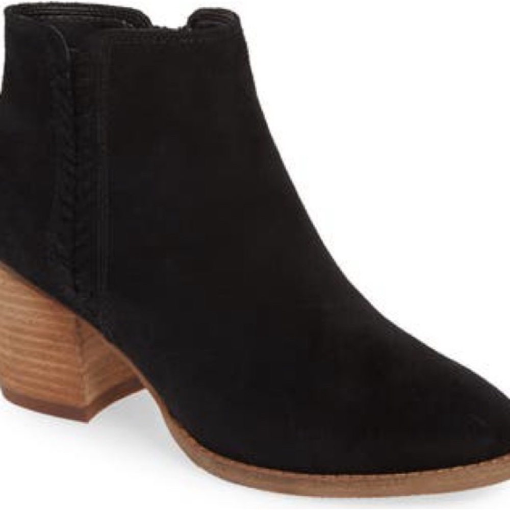 Blondo Black Suede Ankle Booties